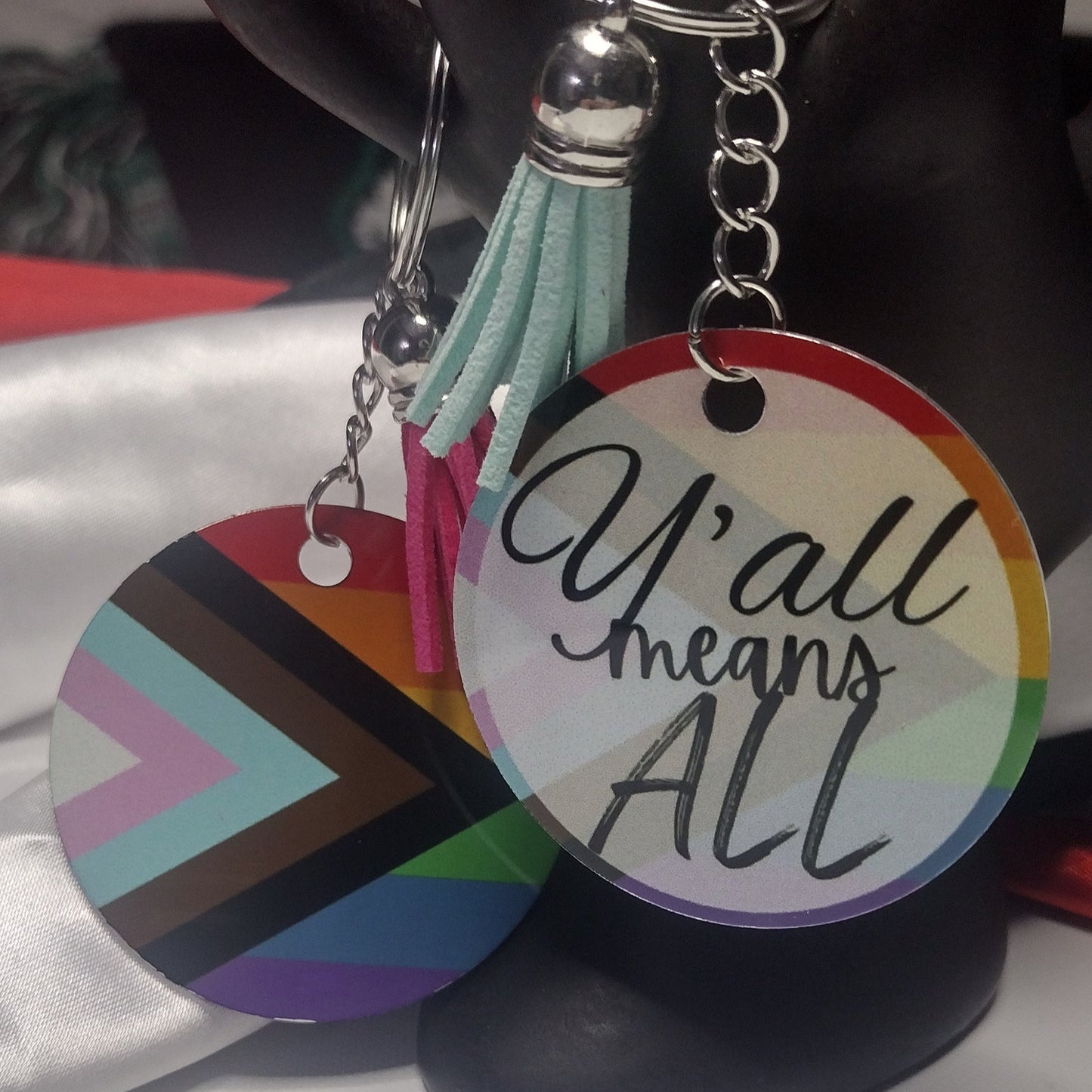 Y'all Means All Pride Keychain